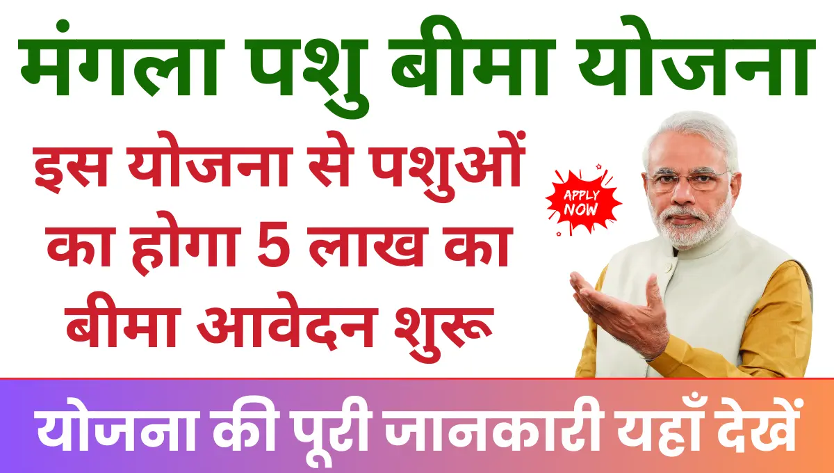 Mangla Pashu Bima Yojana इस योजना से पशुओं का होगा 5 लाख का बीमा आवेदन शुरू