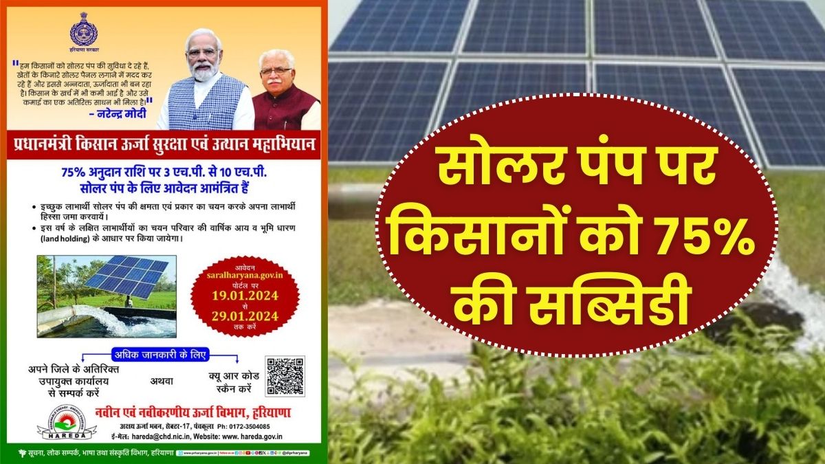 Haryana Solar Water Pumping Scheme 2026