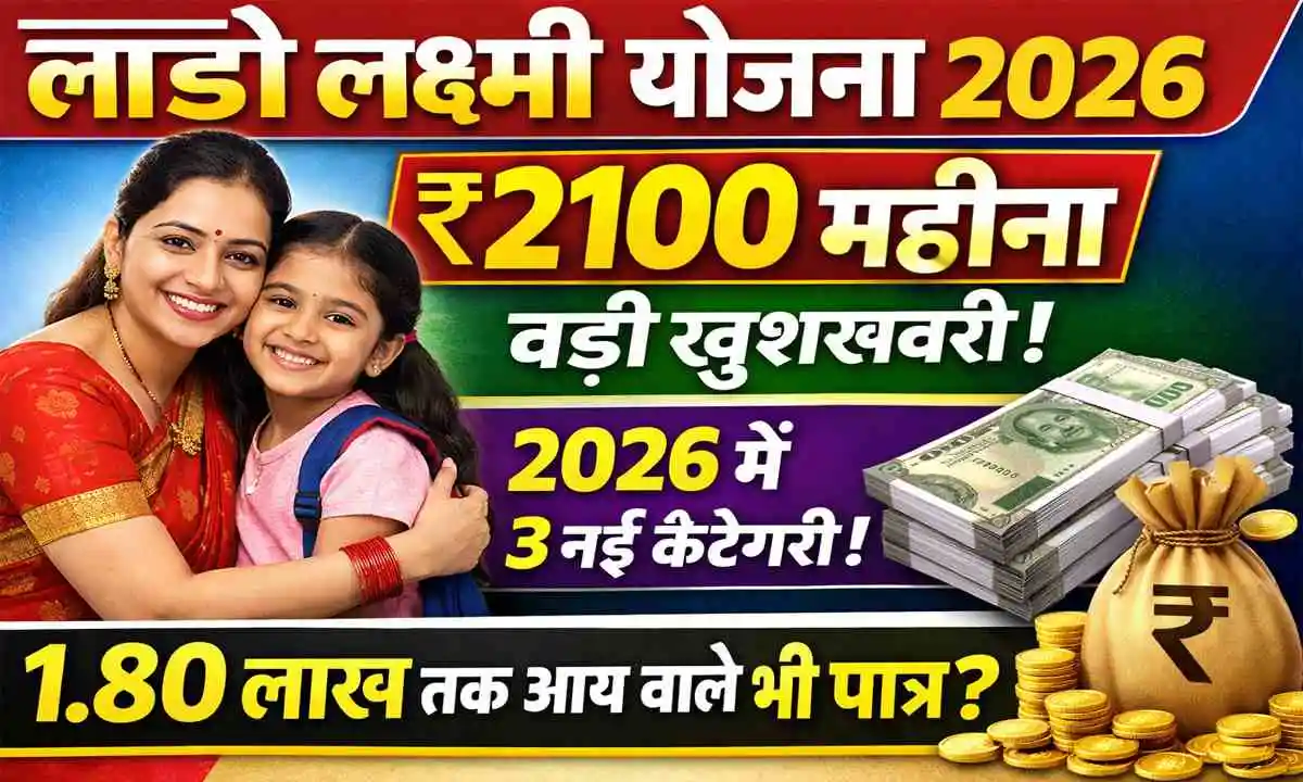 Lado Lakshmi Yojana New Update 2026