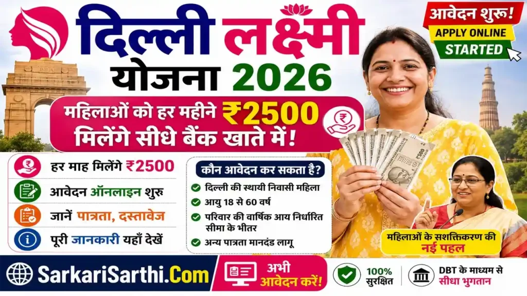 Delhi Laxmi Yojana 2026 Apply Online